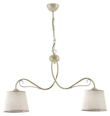 Immagine prodotto di Lampada a sospensione KAMELIA ecru 2xE27x40W in metallo, dimensioni: 80x80x20 cm, IP20, Jupiter