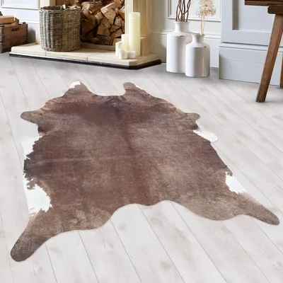 Zdjęcie produktu dla Homebyhome Dywan imitacja skóry imitacja skóry Krowiej Zebry Tygrysa Prany Nadruk Cyfrowy do Salonu i Kominka, Rozmiar: 150x200 cm