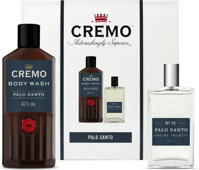 Obrázek produktu pro CREMO - PALO SANTO - Sprchový gel 473 ml + Toaletní voda 100 ml