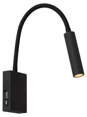 Image de Applique de lecture noire ALEC 1xG9 3W Lucide