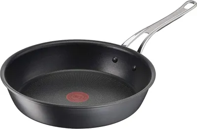 Zdjęcie produktu dla Tefal Jamie Oliver Cook's Classics patelnia nieprzywierająca, 28 cm, żaroodporna, indukcja, nitowany uchwyt, anodowane aluminium, H9120644, czarny