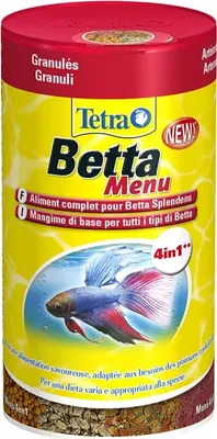 Produktbild von Tetra Betta Menu 4in1 100ml - Mix aus 4 Futtersorten für den Kampffisch Tetra
