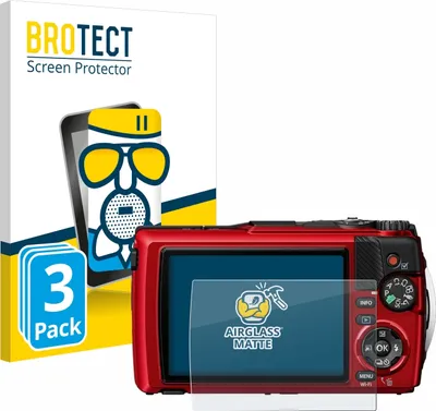 Produktbild von 3x BROTECT Entspiegelungs Schutzglas für Olympus OM System Tough TG-7 Schutzfolie Panzer Folie Glas Display Schutz matt