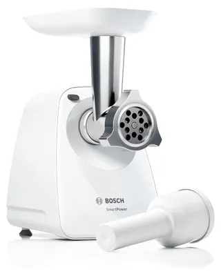 Image de Hachoir à viande SmartPower - BOSCH - MFW2500W - 350 W - 1,7 kg/min - 1 grille de hachage - Noir