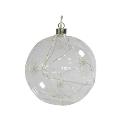 Image de Boule en verre avec LED 12 cm