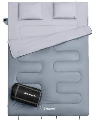 Produktbild von Schlafsack Winterschlafsack Doppelschlafsack - 220 x 150 cm - Splitbar - Komfort 12 °C - Mit Tragetasche