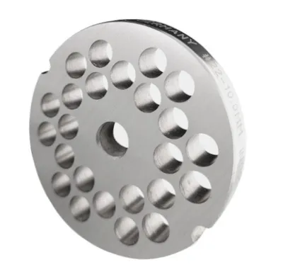 Produktbild von Fleischwolfscheibe, Lochscheibe aus Inox Stahl Gr.22 mit 2 Nuten und 10,0 mm Bohrung von WOLFCUT
