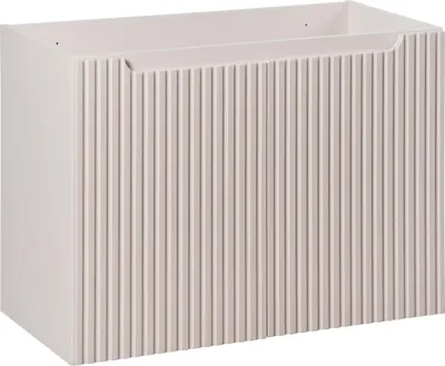 Zdjęcie produktu dla Szafka Łazienkowa 80 Cm Kaszmir Mat Ryflowana Pod Umywalkę Mdf