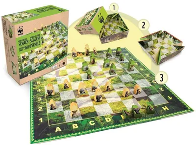 Produktbild von WWF - Schach - Kongo Becken Schachspiel Tierschutz Umweltschutz Spiel 2 Spieler