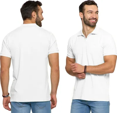 Immagine prodotto di Polo - Polo da uomo taglia 3XL - Polo bianca - Polo da uomo - Polo a maniche corte
