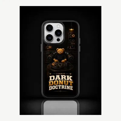 Productafbeelding van iPhone 15 Pro hoesje, telefoonhoesje, beschermhoesje, case met donutmotief – LUNØIR ©