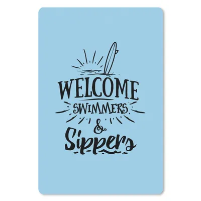 Produktbild von MuchoWow® Mauspad Mousepad Sommer - Blau - Surfen 40x60 cm - Mousepads - Maus Mat - Pad - Mausunterlage - Schreibtisch Accesoire