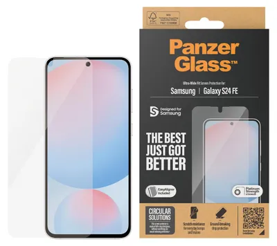 Zdjęcie produktu dla PanzerGlass ® Screen Protector Samsung Galaxy S24 FE | Ultra-Wide Fit w. EasyAligner