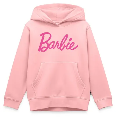 Produktbild von Spreadshirt Barbie Klassisches Logo Kinder Premium Hoodie, 122/128 (6 Jahre), Rosa