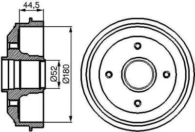 Produktbild von Bremstrommel BOSCH 0 986 477 070