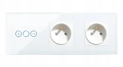 Produktbild von BSEED Berührungs-Dimmer mit 2 Steckdosen Weiß