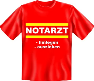 Produktbild von T-Shirt für Notärzte und Rettungsdienst, 100% Baumwolle, Standard 100