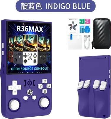 Retro-Handheld-Konsole R36MAX - über 18.000 klassische Spiele, 4,0-Zoll-IPS-Display, Linux, 64 GB Speicher 720 x 720 Auflösung
