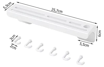 Produktbild von PARENCE - Wandhalter für Messer & Küchenutensilien Weiß mit