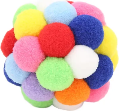 Produktbild von Katzenballspielzeug mit Glocken, weiche interaktive bunte Bälle für Katzen, Kätzchen, Haustiere