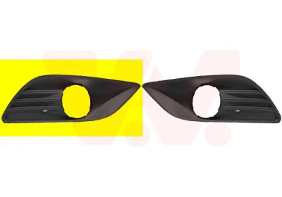Produktbild von VAN WEZEL Lüftungsgitter Grill Stoßfänger für FORD Focus II Schrägheck (DA, HCP, DP) mit Loch/Löchern für Nebellampen