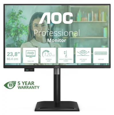 Image de AOC 24P4U écran plat de PC 60,5 cm (23.8") 1920 x 1080 pixels Full HD Noir
