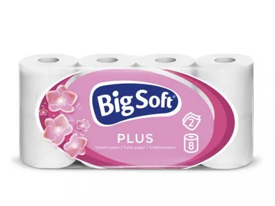 Obrázek produktu pro Wc toaletní papír Big Soft parfemovaný 2V bílý 7+1ks