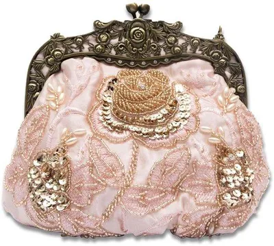 Produktbild von Kleine elegante Clutch Handtas mit Perlen für Gala