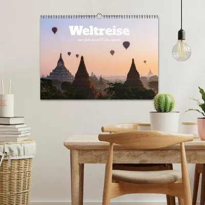 Produktbild von Weltreise - eine Jahr durch Kulturstätten (Wandkalender 2026 DIN A3 quer), CALVENDO Monatskalender