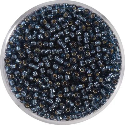 Produktbild von Miyuki-Rocailles, 2,2mm, 12g silverlined bl. diamond