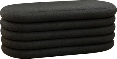 Produktbild von SalesFever Bouclé Polsterhocker/Bettbank | abnehmbares Element | mit Stauraumfunktion | B 108 x T 45 x H 42 cm | anthrazit
