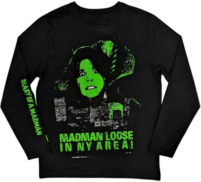 Image de Ozzy Osbourne - "Madman Loose" T-shirt unie homme/femme manches longues RO10662 (S) (Noir)