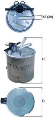 Produktbild von Kraftstofffilter KNECHT KL 440/37