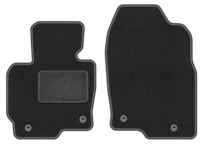 Imagen del producto de Alfombrillas delanteras de moqueta para Mazda CX-5 I 2012-2017 (SUV) – 2 piezas, gris grafito, a medida – Wielganizator LUX