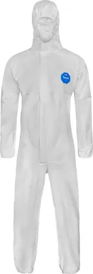 Zdjęcie produktu dla 25x Kombinezon Tyvek 500 Xpert, kaptur, getry na ręce, nogi i talię, biały, CE CAT.III, typ 5+6, TYCHF5SWHXB