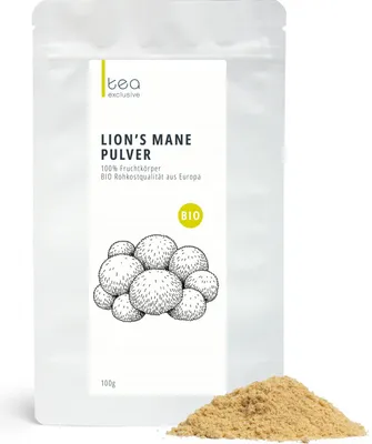 Produktbild von Lions Mane Pilz Pulver BIO, 100g
