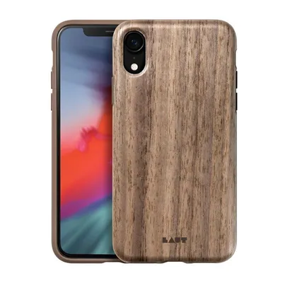 Obrázek produktu pro Podle PINNACLE - Pouzdro pro iPhone XR s přírodním dřevem (ořech)