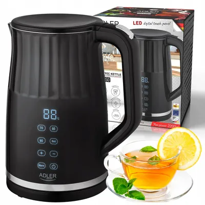 Obrázek produktu pro Elektrická rychlovarná konvice Adler 1350 s regulací teploty 1,7 l