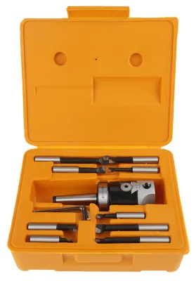 Produktbild von MT2-M10 Bohrkopf - Bohrwerkzeugset mit Kunststoffkoffer - 50mm Ausdrehkopf - 12mm Bohrstange