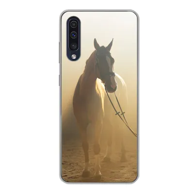 Produktbild von MuchoWow® Handyhülle Schutzhülle Hülle für Samsung Galaxy A50 Pferd - Licht - Sand Silikon Softcase Handy Hülle - Mobiltelefonhülle