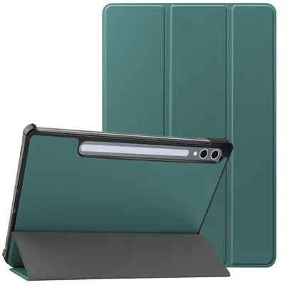 Productafbeelding van imoshion Trifold Bookcase voor de Samsung Galaxy Tab S10 Plus / Tab S9 FE Plus / Tab S9 Plus - Donkergroen