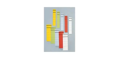 Obrázok produktu pre Ordneretikett schmal/lang sk Papier weiß 10 St./Pack.