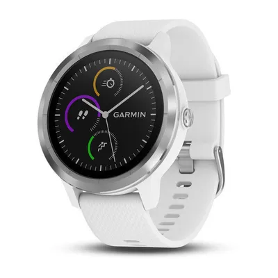 Image de Garmin Vivoactive 3 - smartwatch - Ø 43 mm - rvs / wit - AKTIE !
