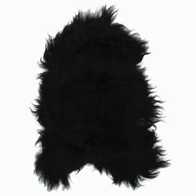 Productafbeelding van Stoelhoes IJslander schapenleer 70x110 cm zwart