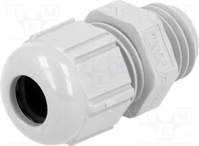Obrázok produktu pre 1x Kabelová priechodka, sivá, IP68, UL94V-2, 53111000, materiál: 1,5 M12