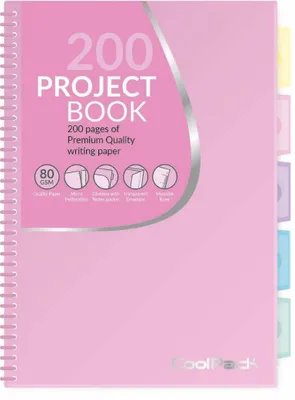 Obrázok produktu pre CoolPack 02886CP, Jednofarebné, Ružová, A4, 200 listy, 80 g/m², tvrdý obal