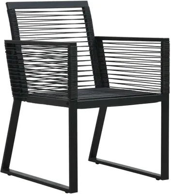 Immagine prodotto di vidaXL Sedie da giardino 2 pezzi in PVC rattan nero