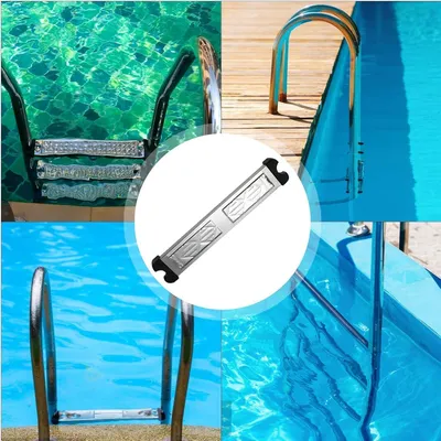 Produktbild von Pool Leiter Stufen Ersatz, Edelstahl -Pool -Leiterstufen Austausch | Schwimmtreppenstufen -Escutcheon -Pedal für ein sicheres Poolklettern