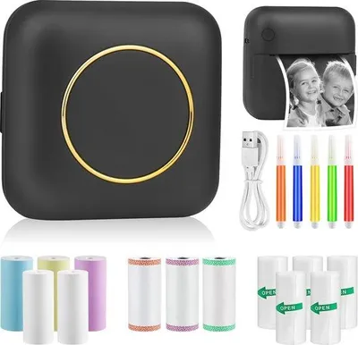 Obrázek produktu pro Bezdrátová mini fototiskárna – bezinkoustová termální tiskárna pro chytré telefony