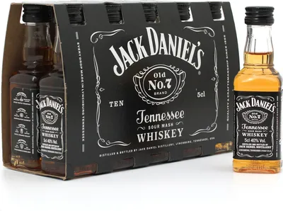 Produktbild von Jack Daniel's Old No. 7 Tennessee Whiskey | 40 % vol | 10 x 0,05 l